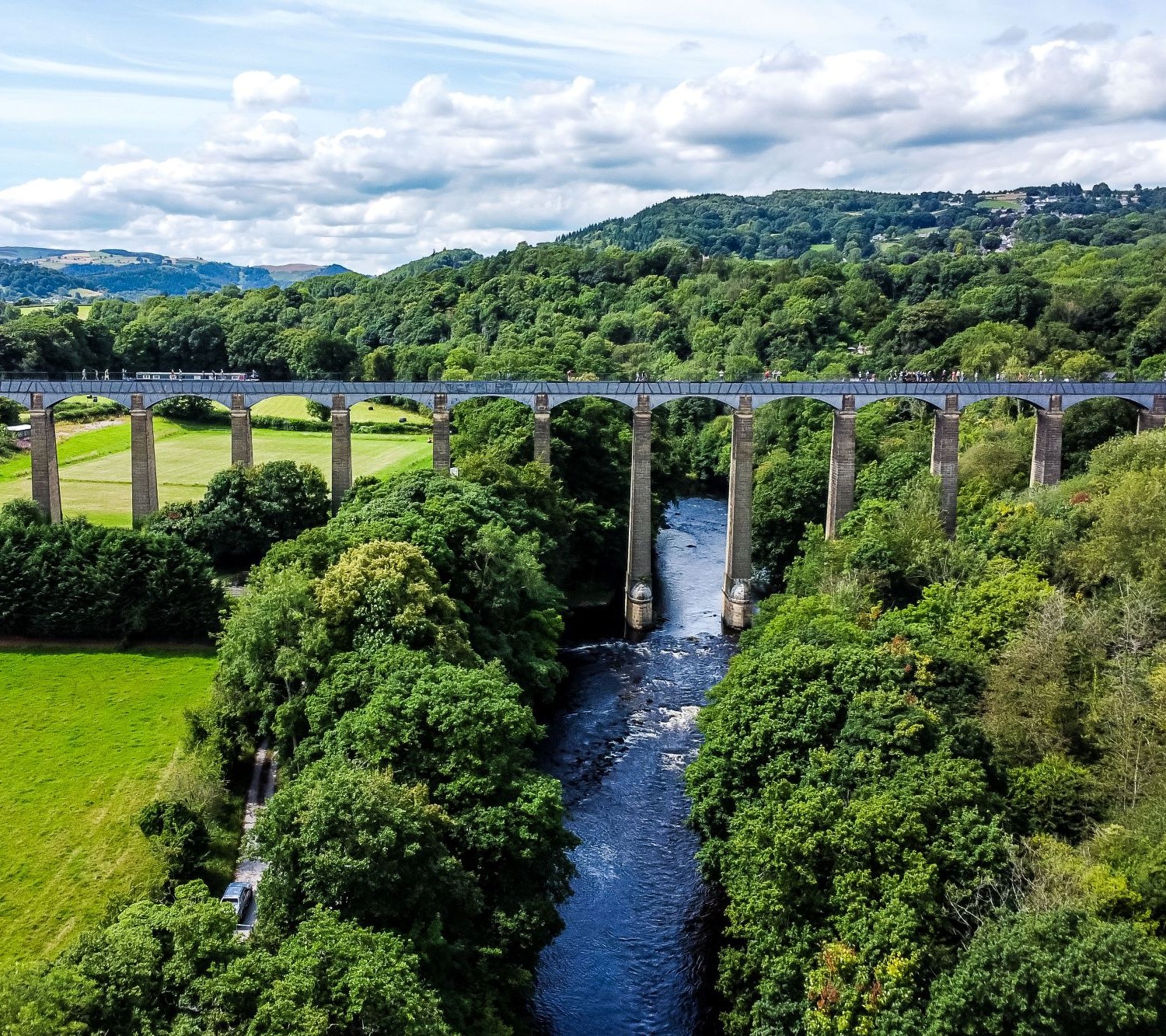 The Pontcysyllte Aqueduct in North Wales